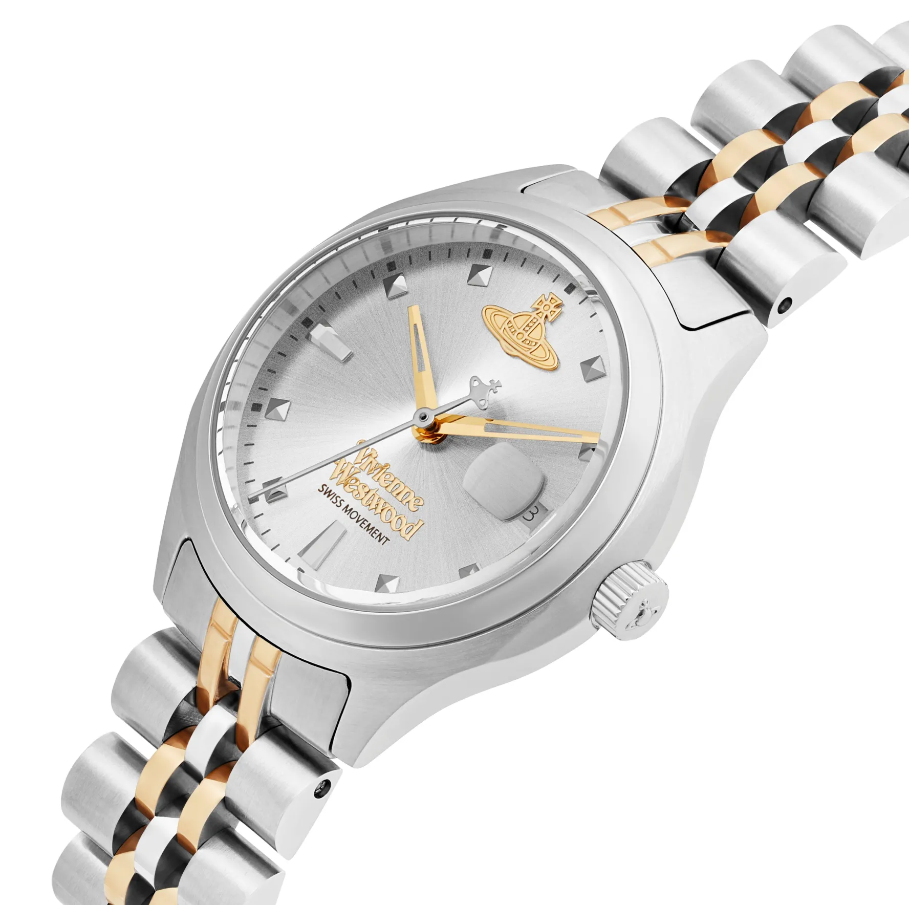 Vivienne Westwood Little Camberwell 29mm Stainless Steel and Yellow Gold Tone Ladies Watch