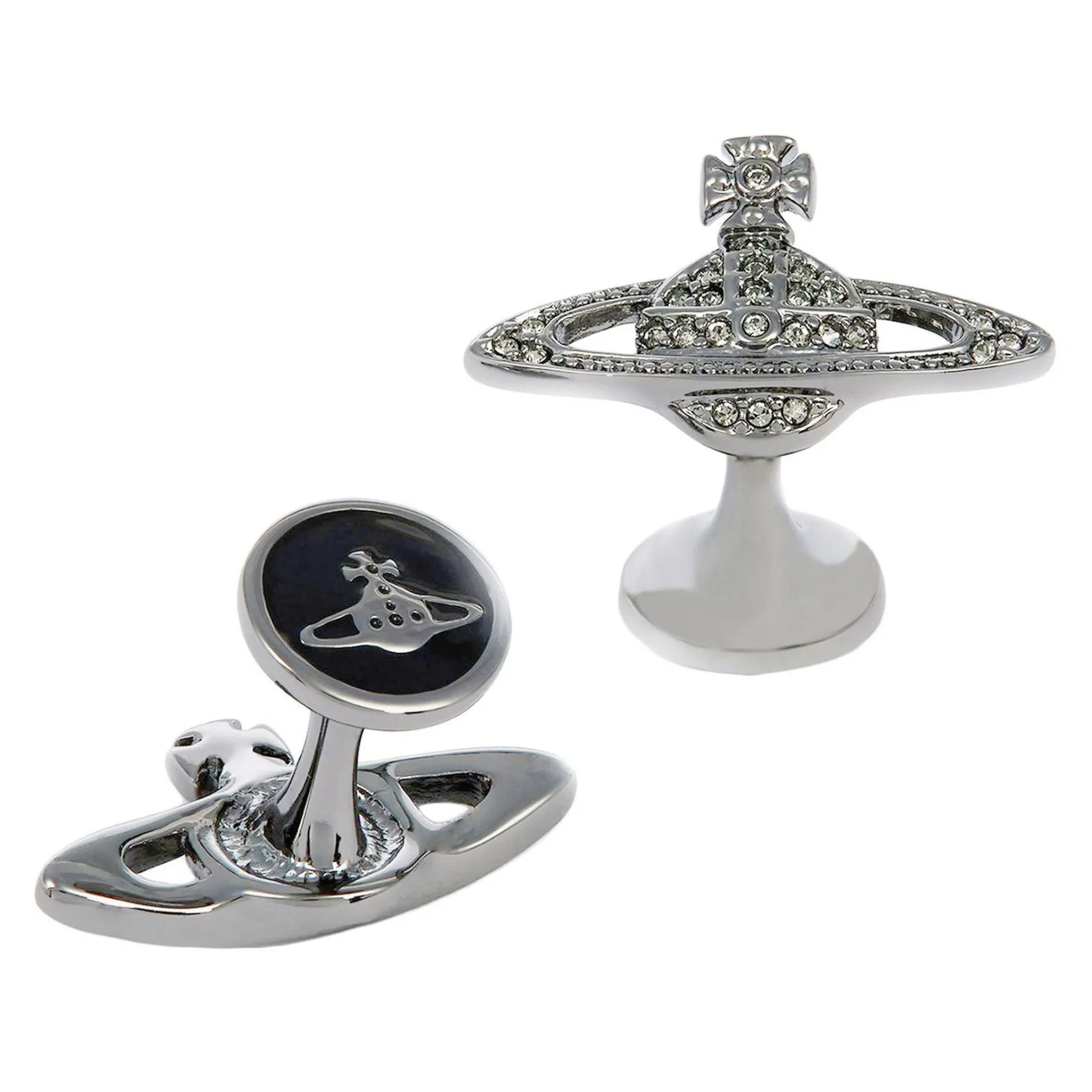 Vivienne Westwood Mini Bas Relief Black Tone Men's Cufflinks