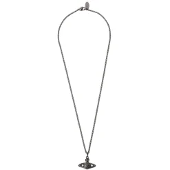 Vivienne Westwood Mini Bas Relief Black Tone Pendant