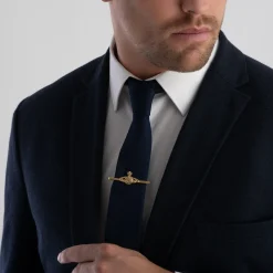 Vivienne Westwood Mini Bas Relief Gold Tone Tie Clip