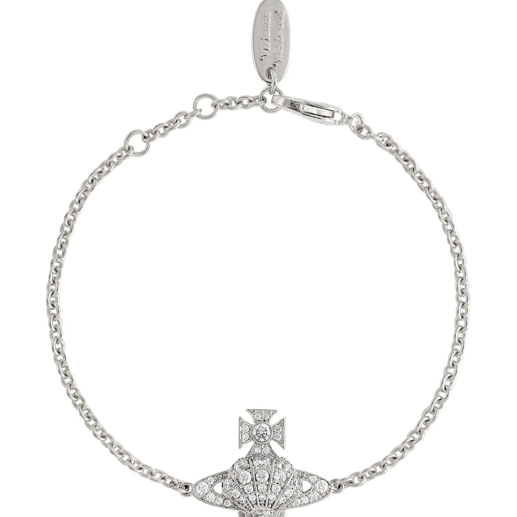 Vivienne Westwood Natalina Silver Crystal Bracelet