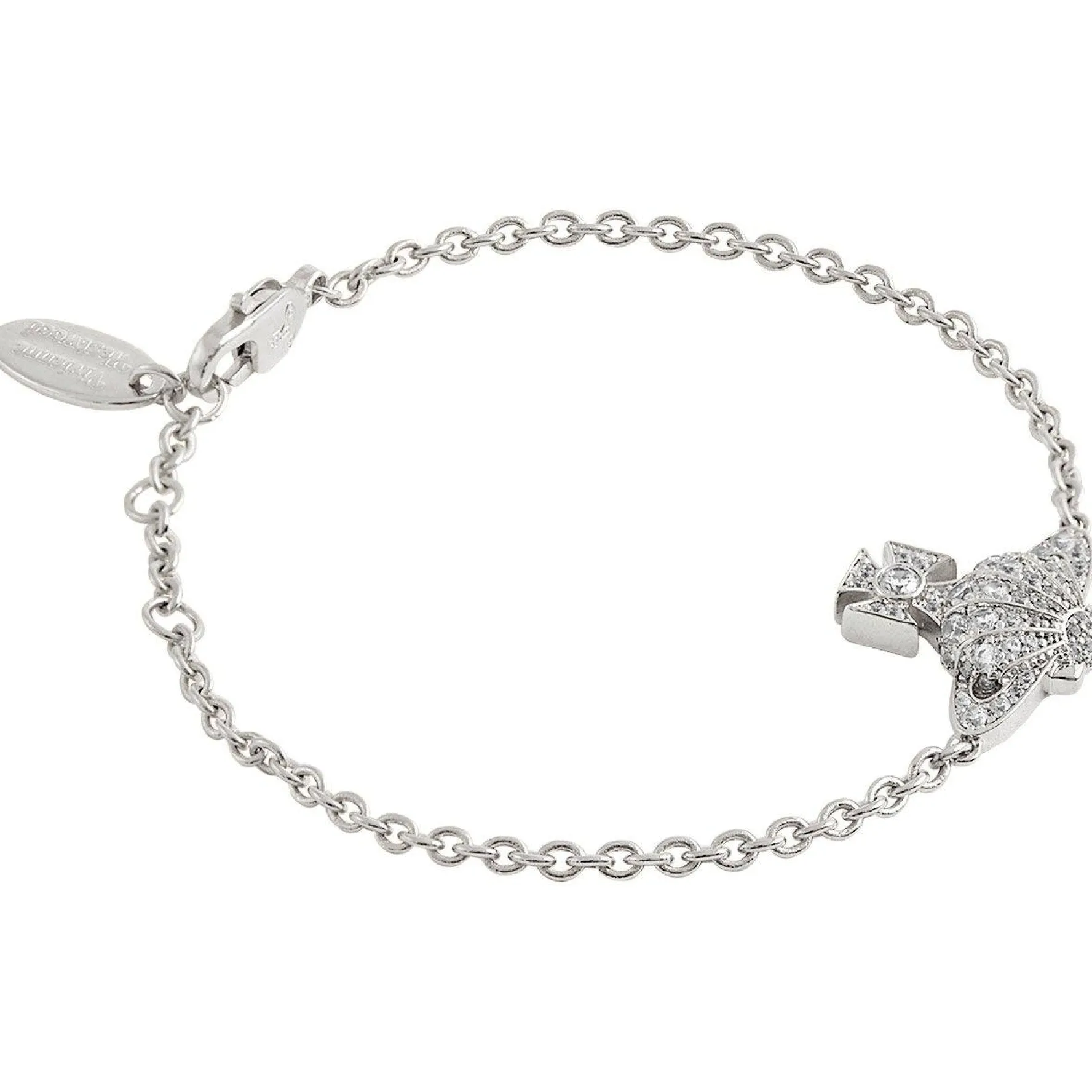 Vivienne Westwood Natalina Silver Crystal Bracelet