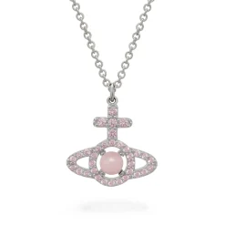 Vivienne Westwood Olympia Silver Cubic Zirconia and Pearl Pendant