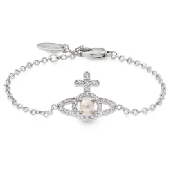 Vivienne Westwood Olympia Pearl Cubic Zirconia Bracelet