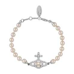 Vivienne Westwood Olympia Cubic Zirconia Pearl Bracelet