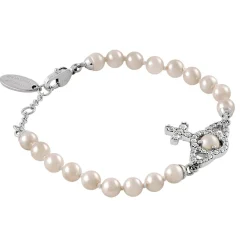 Vivienne Westwood Olympia Cubic Zirconia Pearl Bracelet