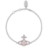 Vivienne Westwood Olympia Silver Cubic Zirconia Pearl Bracelet
