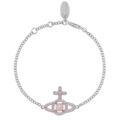 Vivienne Westwood Olympia Silver Cubic Zirconia Pearl Bracelet