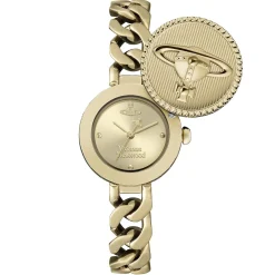 Vivienne Westwood Orb Button 25.5mm Yellow Gold Tone Ladies Watch