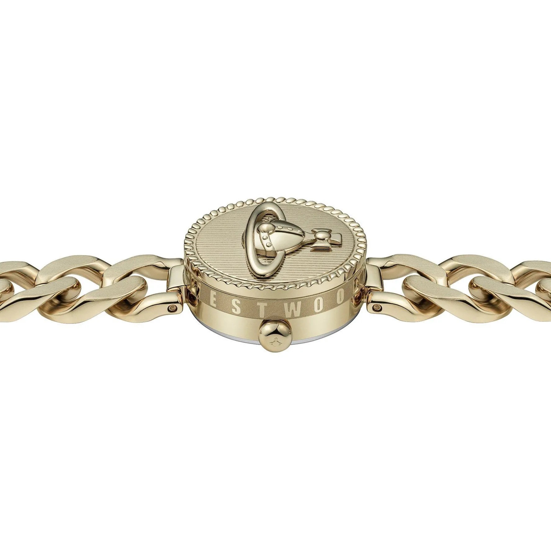 Vivienne Westwood Orb Button 25.5mm Yellow Gold Tone Ladies Watch