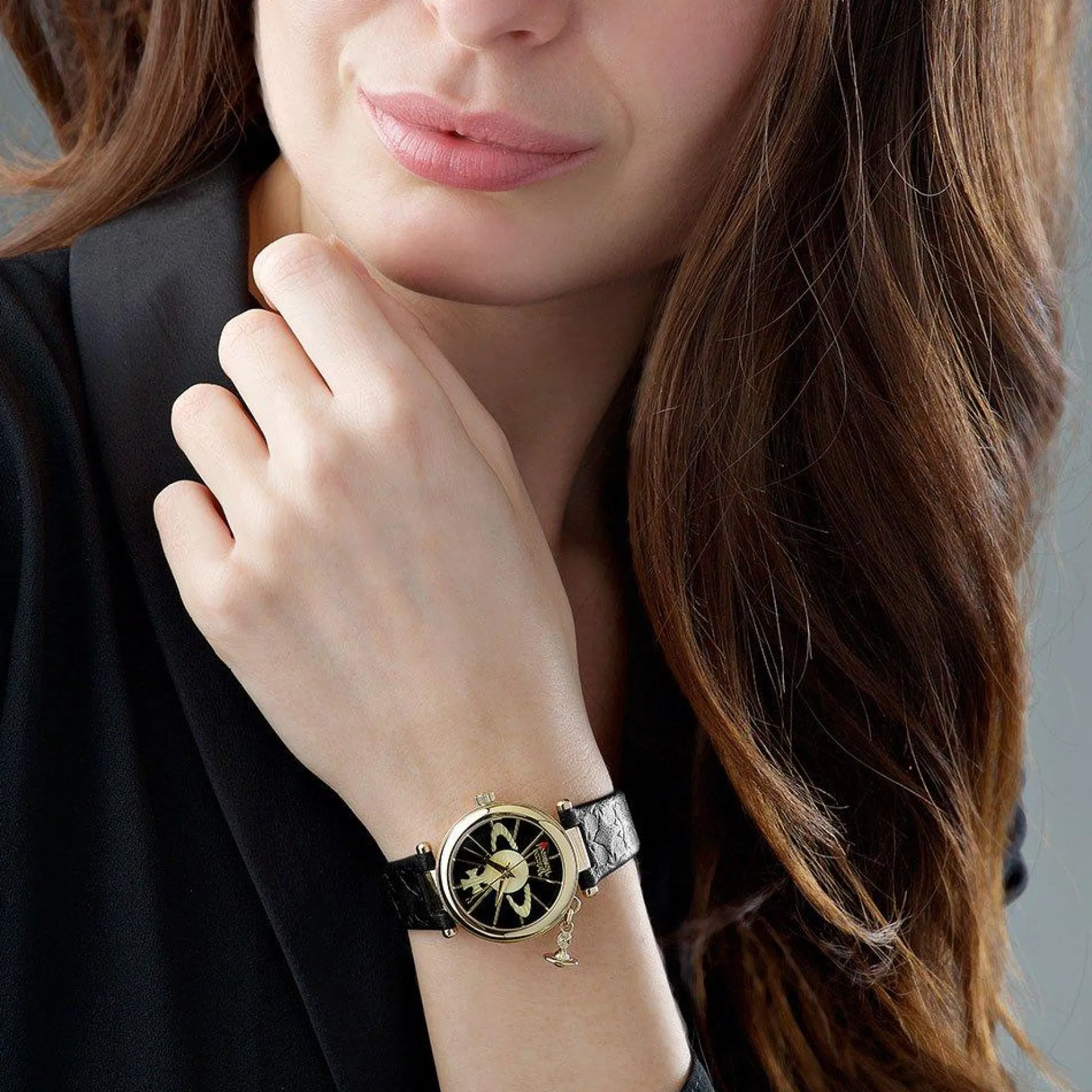 Vivienne Westwood Orb II 32mm Yellow Gold Tone Ladies Watch