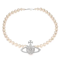 Vivienne Westwood Pearl Bas Relief Gents Necklet