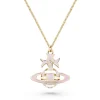 Vivienne Westwood Pink Ribbon Yellow Gold Tone Pendant