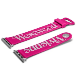 Vivienne Westwood Pink Silicone Apple Watch Strap
