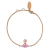 Vivienne Westwood Rose Gold Tone Cubic Zirconia Crystal Bracelet