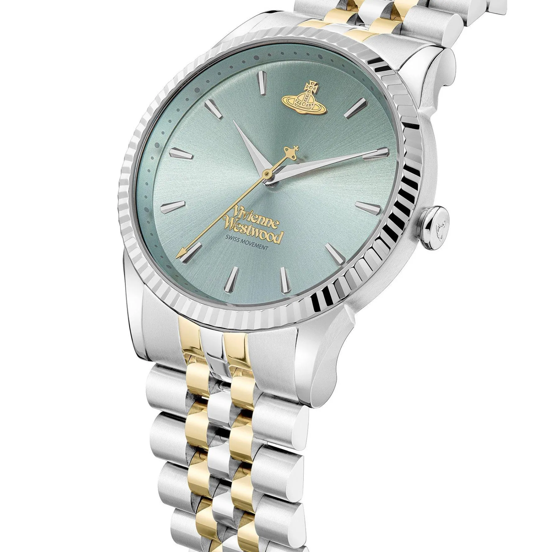 Vivienne Westwood Seymour 38mm Stainless Steel and Yellow Gold Tone Ladies Watch