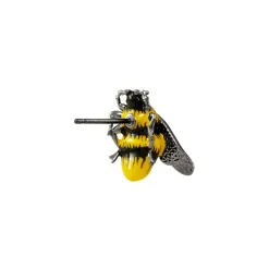 Vivienne Westwood Silver Crystal Bee Men’s Stud Earring