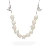 Vivienne Westwood Silver Freshwater Pearl Necklace