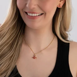 Vivienne Westwood Sylvana Yellow Gold Tone Pendant
