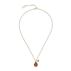 Vivienne Westwood Sylvana Yellow Gold Tone Ladybird Pendant