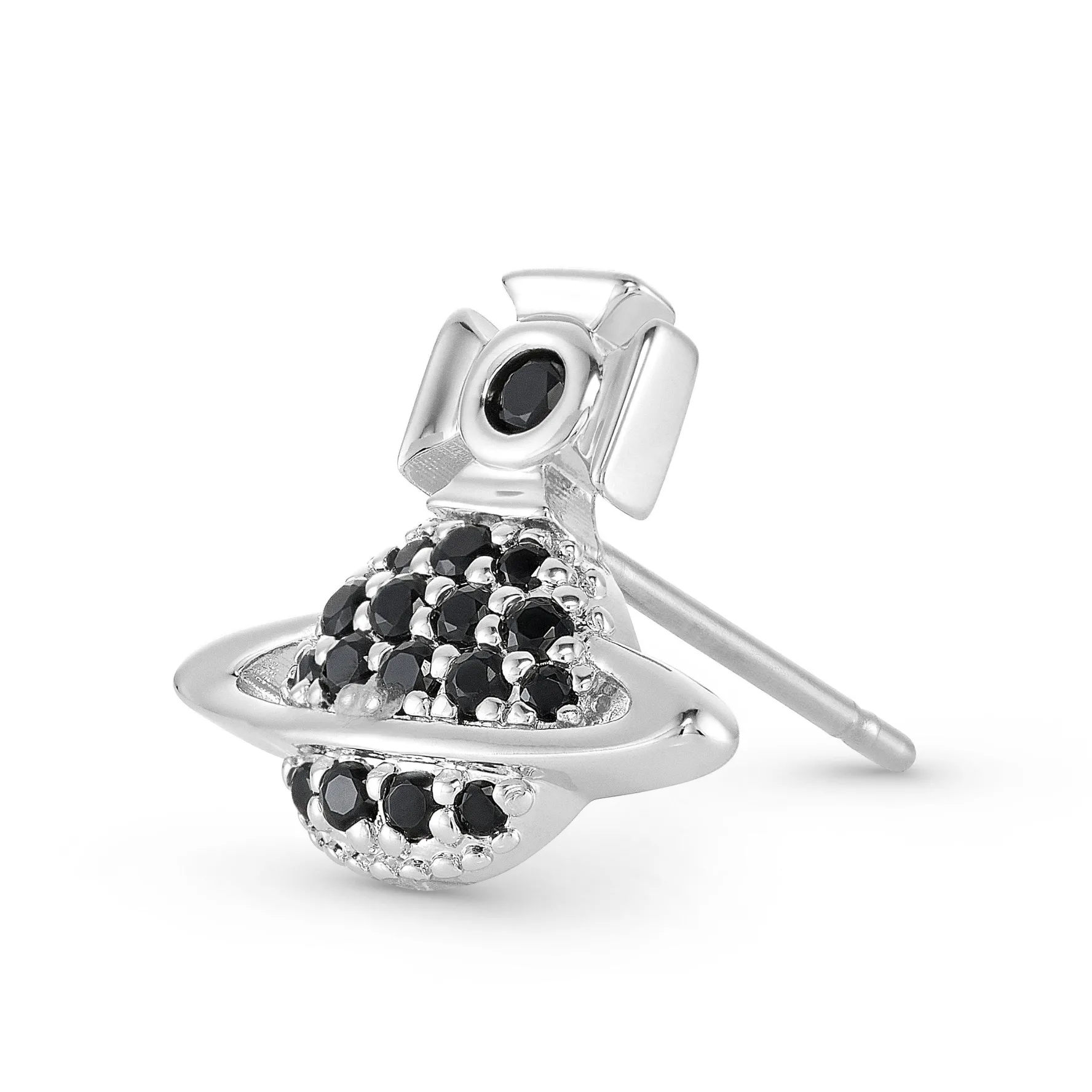 Vivienne Westwood Tamia Silver Cubic Zirconia Stud Earring
