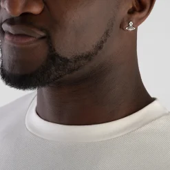 Vivienne Westwood Tamia Silver Cubic Zirconia Stud Earring