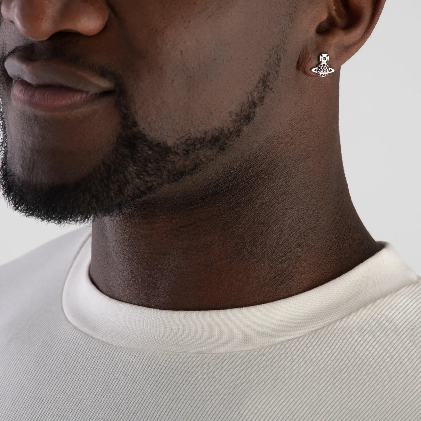 Vivienne Westwood Tamia Silver Cubic Zirconia Stud Earring