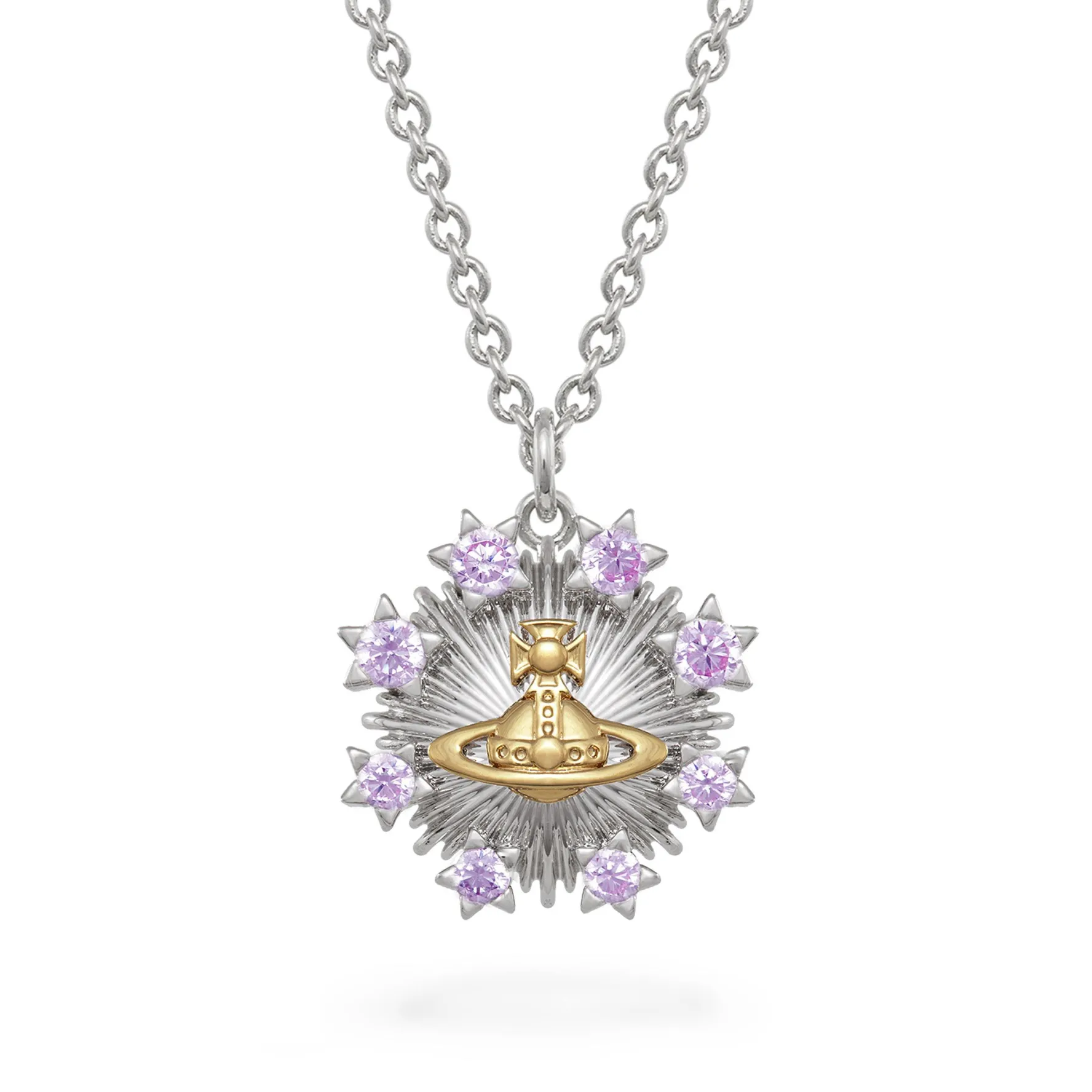 Vivienne Westwood Tara Silver Crystal Pendant
