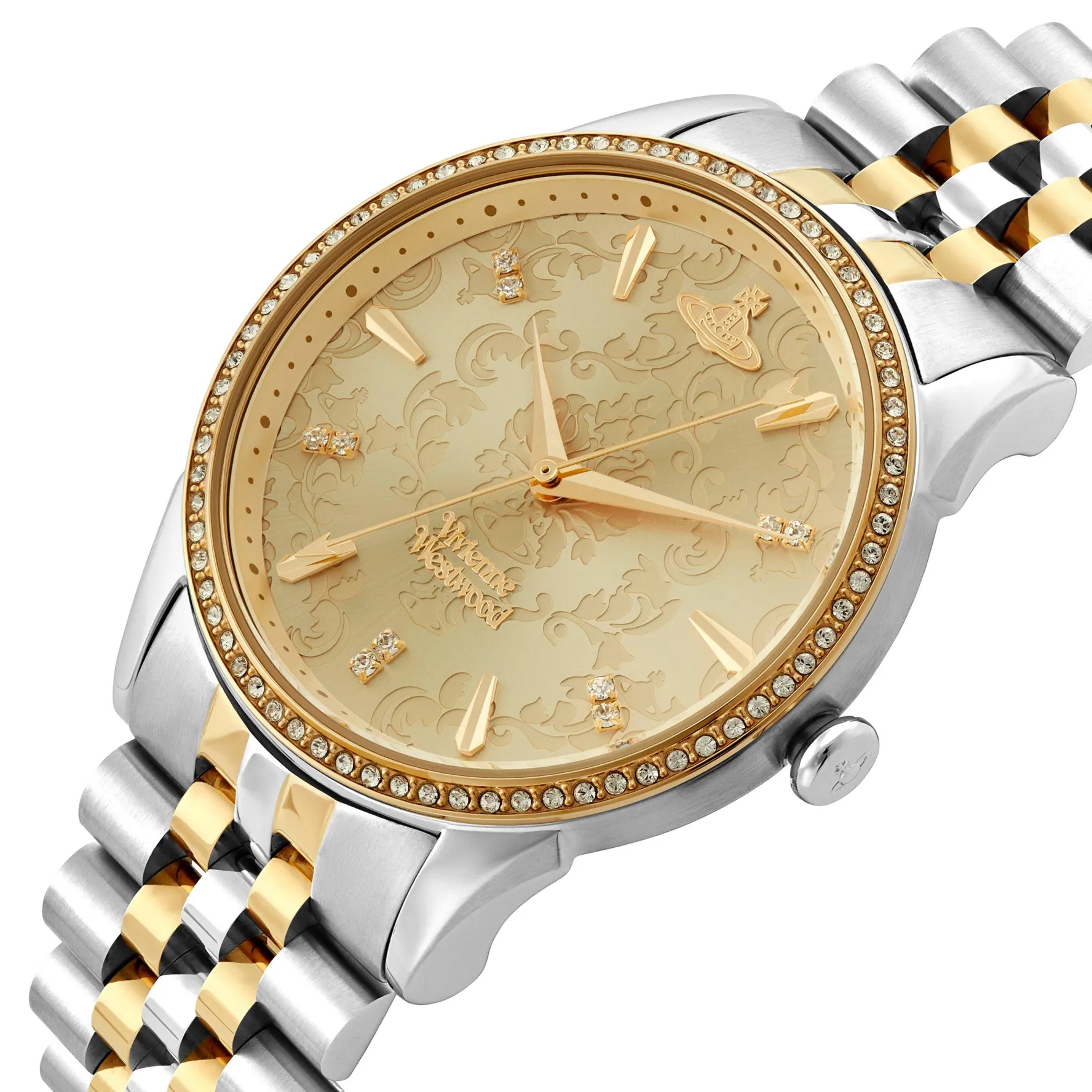 Vivienne Westwood Wallace 38mm Stainless Steel and Yellow Gold Tone Ladies Watch