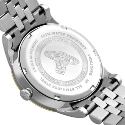 Vivienne Westwood Wallace 38mm Stainless Steel and Yellow Gold Tone Ladies Watch
