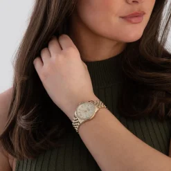 Vivienne Westwood Wallace 32mm Yellow Gold Tone Crystal Ladies Watch