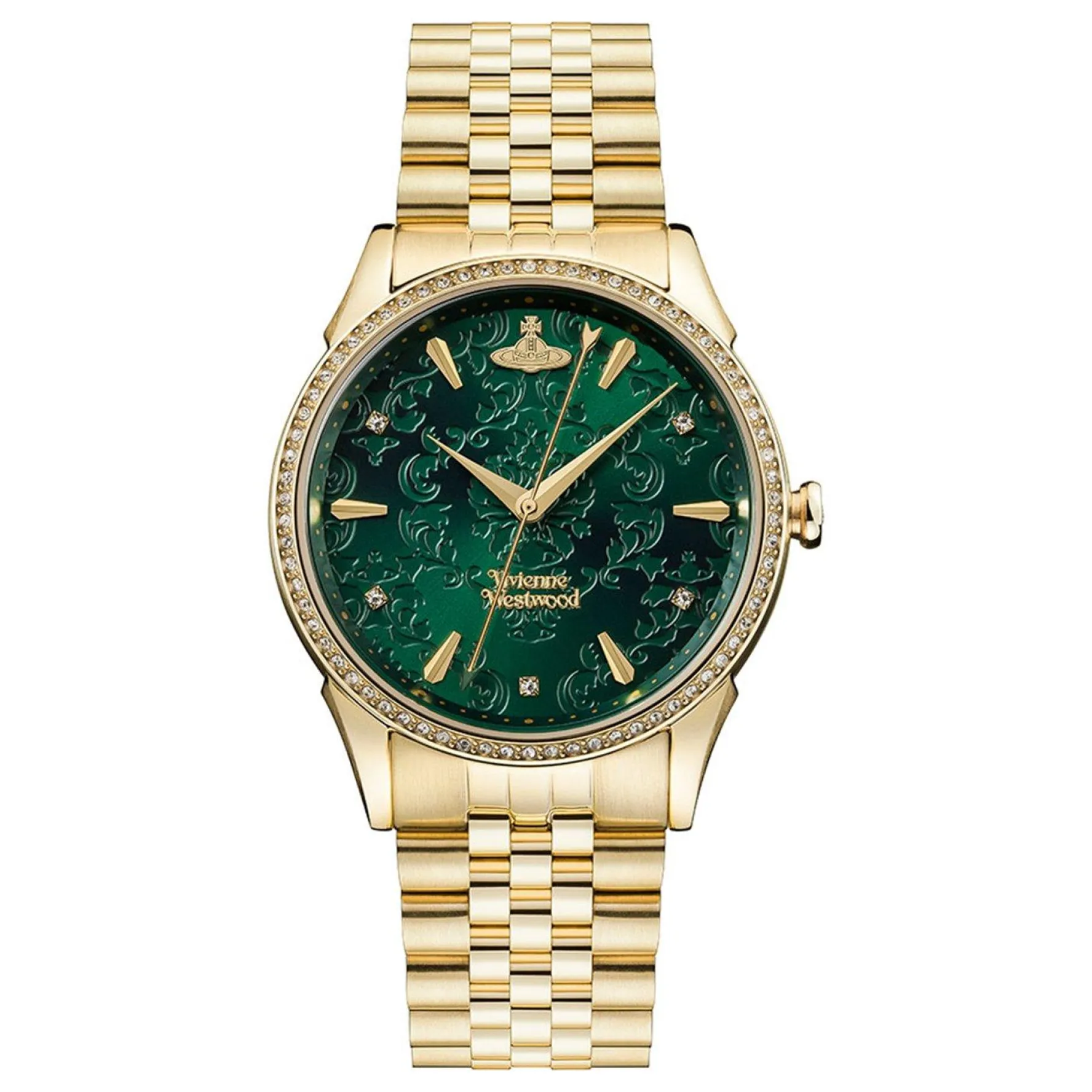 Vivienne Westwood Wallace 37mm Yellow Gold Tone Ladies Watch