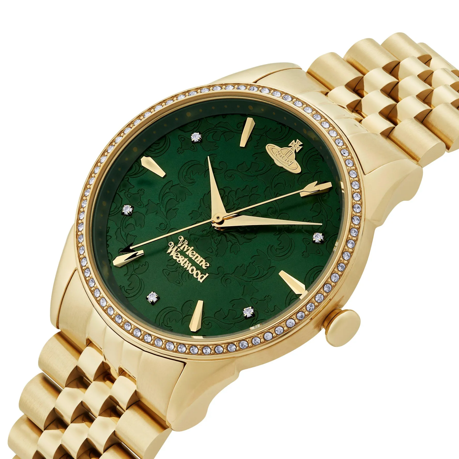 Vivienne Westwood Wallace 37mm Yellow Gold Tone Ladies Watch