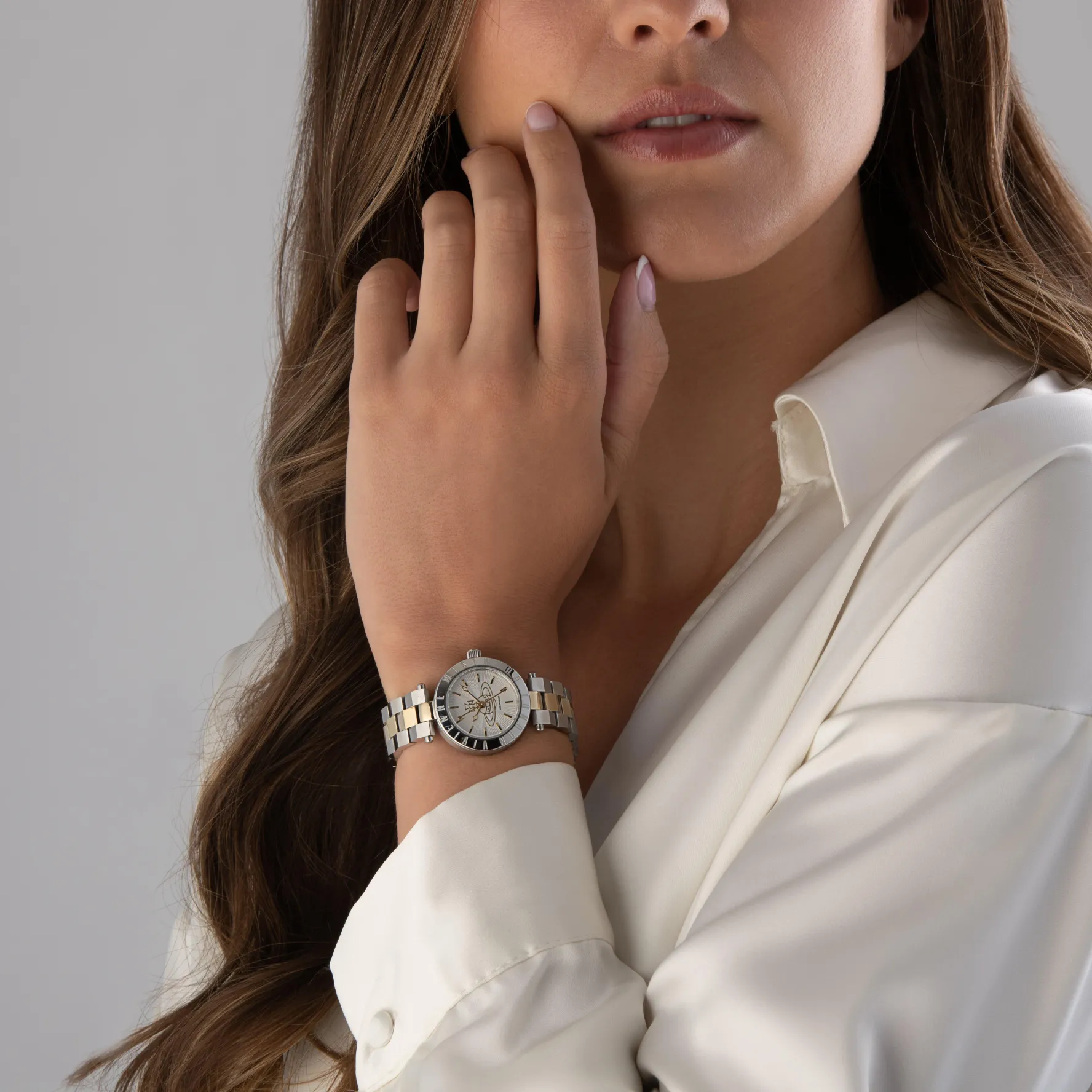 Vivienne Westwood Westbourne 36mm Stainless Steel and Yellow Gold Tone Ladies Watch